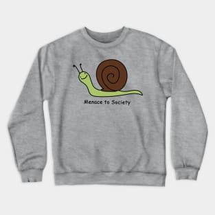 Menace to Society Snail Crewneck Sweatshirt